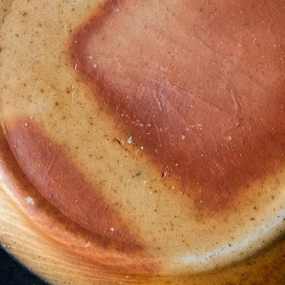 Monroe Salt Works Sweet Pea Purple Pink & Blue Flowers Tan Band Salad Plate 8.5" - Picture 4 of 5